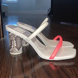 DOLCE VITA NOLES STRAPPY SANDAL PINK SNAKESKIN